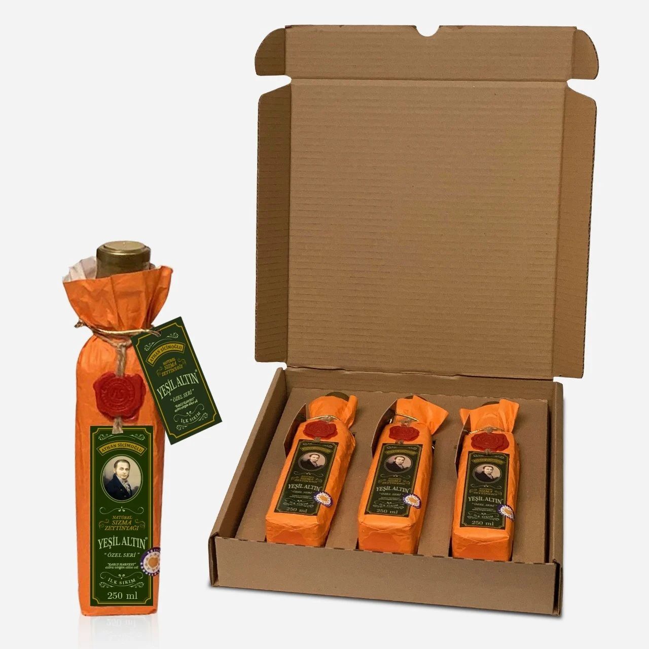 Yeşil Altın Seri 250 ml (3'lü set) Kargo Dahil (YENİ HASAT)