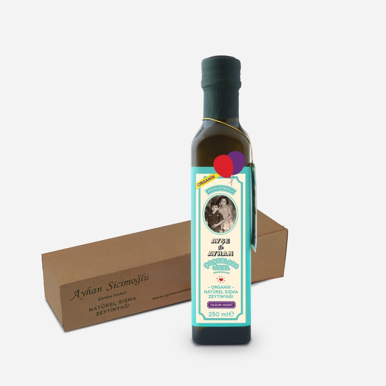 Çocuklara Özel Organik Natürel Sızma Zeytinyağı 250 ml