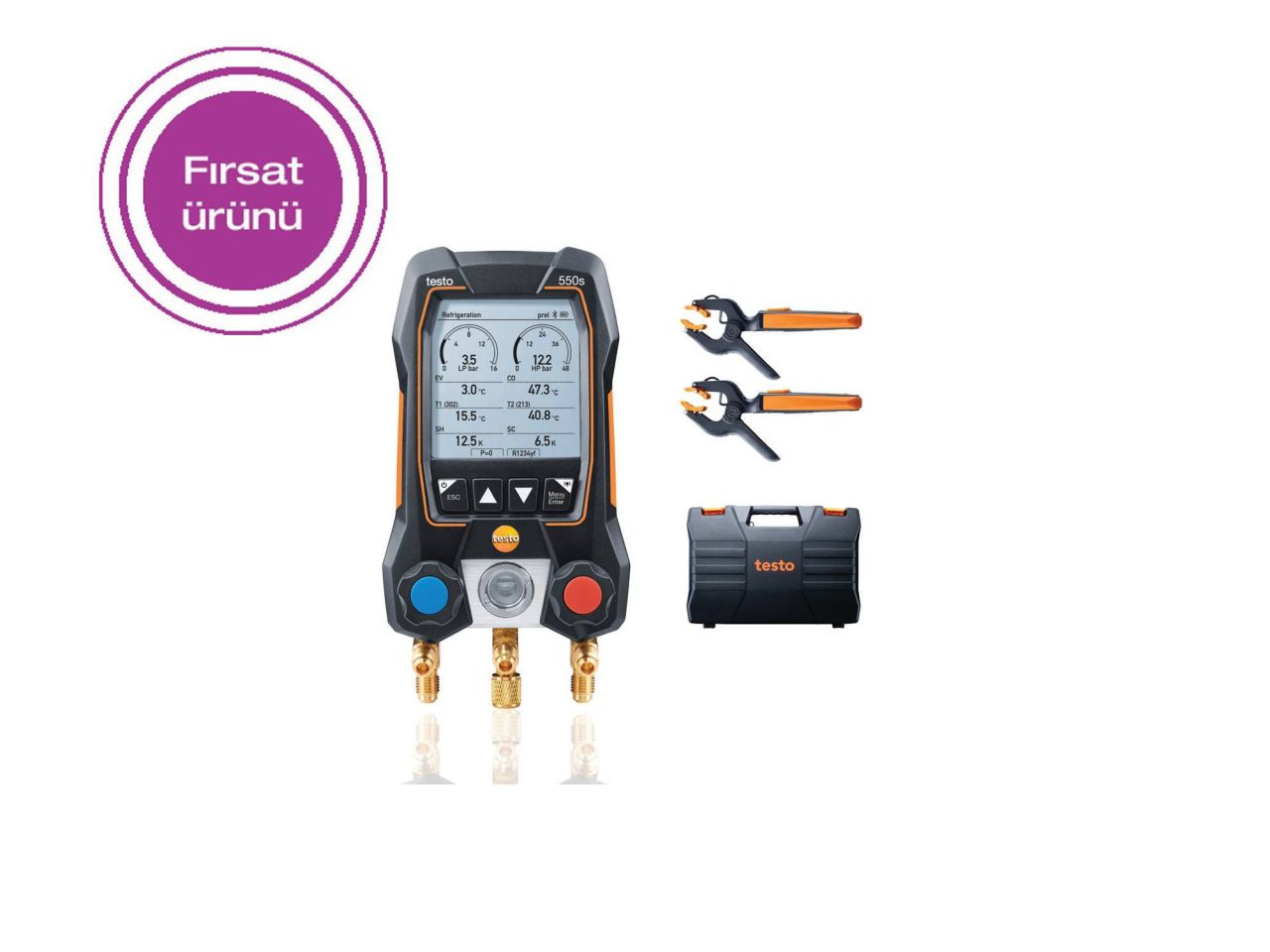 TESTO 550S Akıllı Dijital Manifold Cihazı