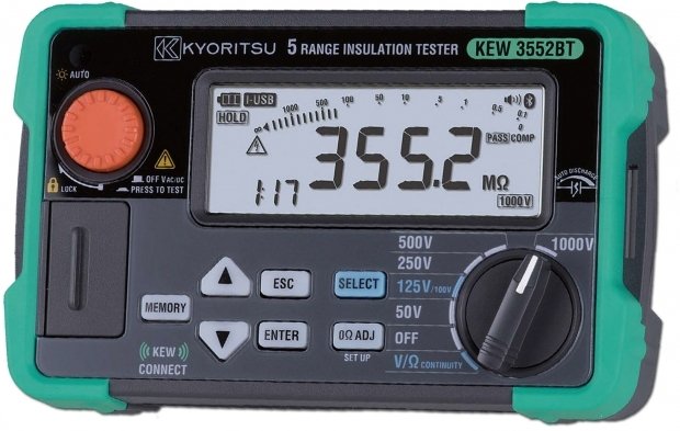 KEW 3552BT  1000 VOLT İzolasyon Test Cihazı