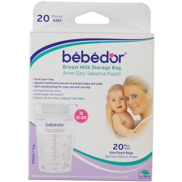 Bebedor 679 20'li Süt Saklama Poşeti