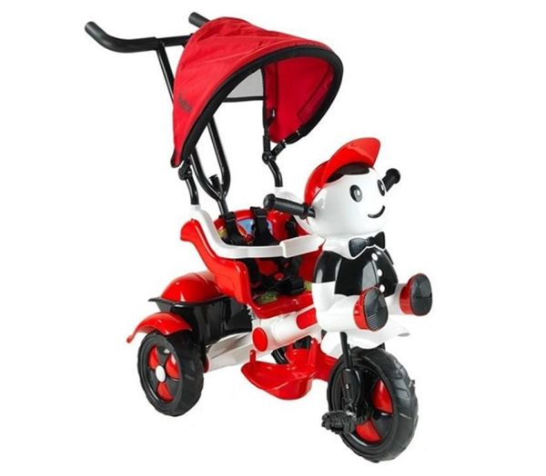 Babyhope 125 Yupi Panda 3 Tekerlekli Bisiklet Kırmızı ve Beyaz