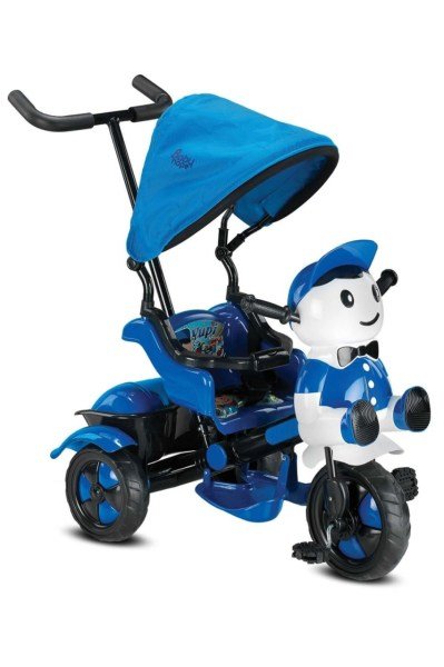 Babyhope 125 Yupi Panda 3 Tekerlekli Bisiklet Mavi