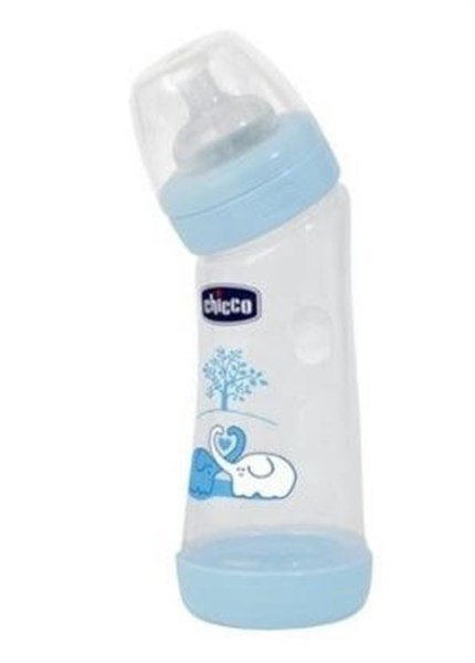 Chicco Silikon Emzikli Açılı Biberon 250 ml