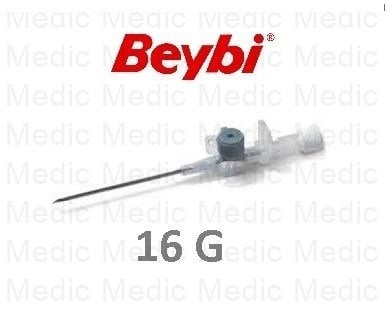 Beybi İntraket-iv Kanül-Branül (Gri-16G) (100 Adet)