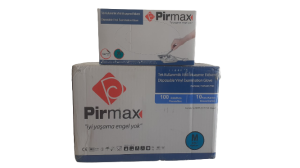 Pirmax Vinil Muayene Eldiveni Pudrasız 100'lü x 10 Paket - 1 Koli (Medium-Orta)