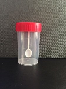 Gaita Kabı Kaşıklı 60 ml / Stool Sample Collection Container with Spoon 60 ml