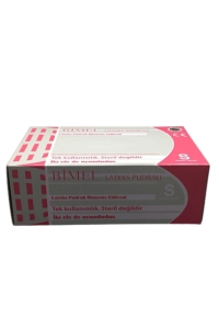 BİMEL Lateks Pudralı (Small) Muayene Eldiveni 100'lü x 20 Paket / Koli