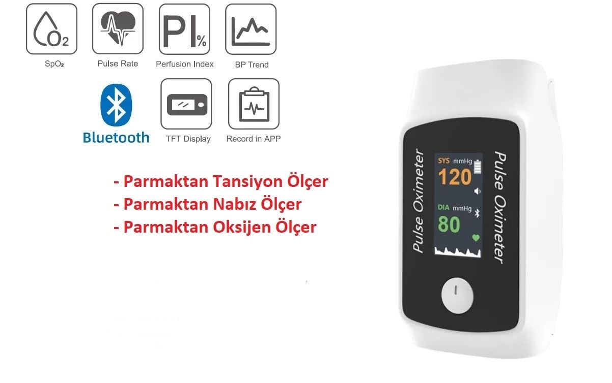 BERRY BM1300 Parmaktan Tansiyon Aleti ve Pulse Oksimetre