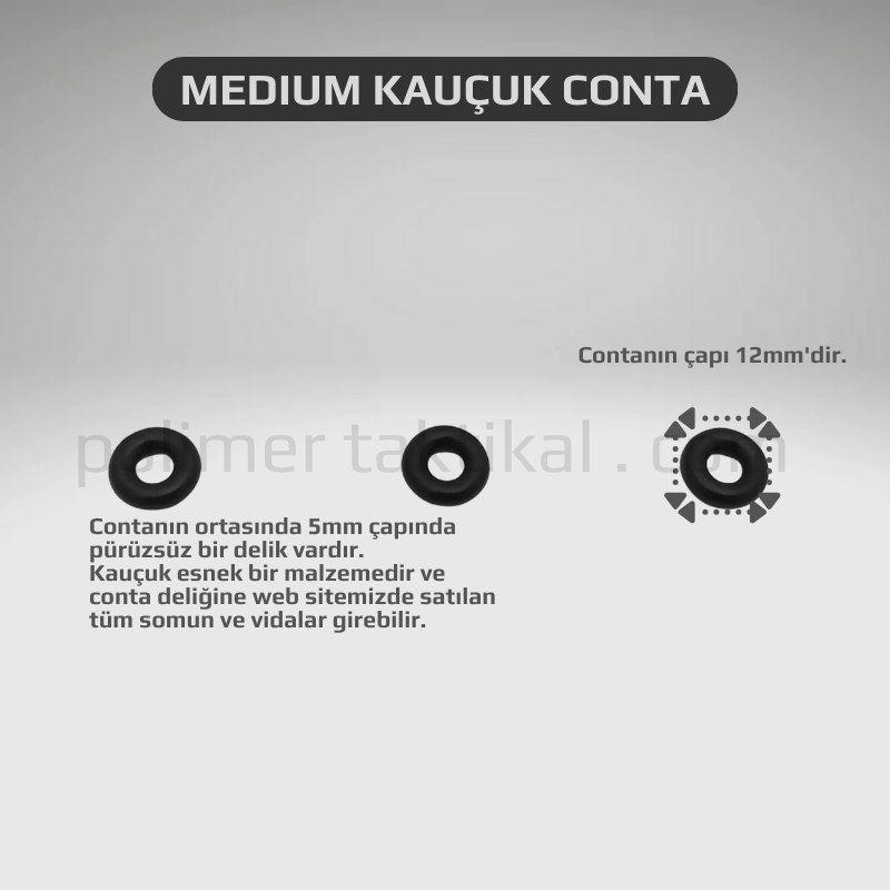 Medium Kauçuk Conta (20'li Paket)