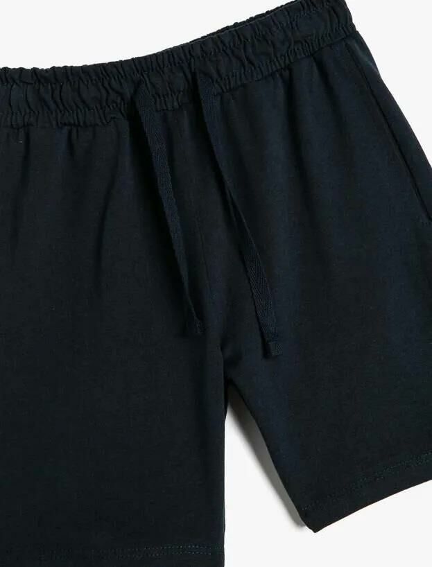 Koton Erkek Çocuk Şort Basic Beli Bağlamalı Cepli Pamuklu