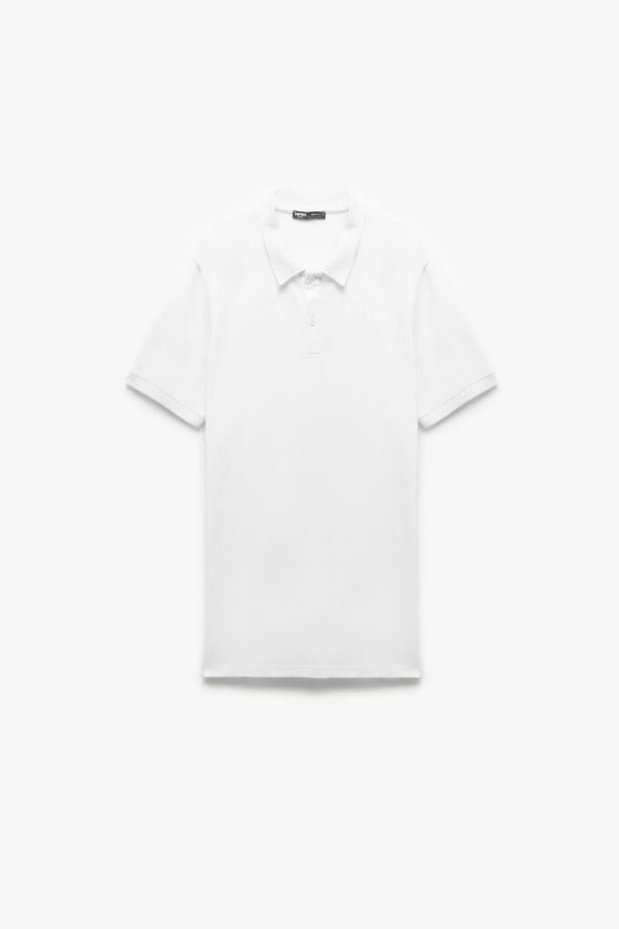 Koton Slim Fit Kısa Kollu Pike Kumaş Pamuklu Polo Yaka Tişört