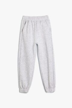 Koton Kız Çocuk Basic Jogger Eşofman Altı Beli Lastikli