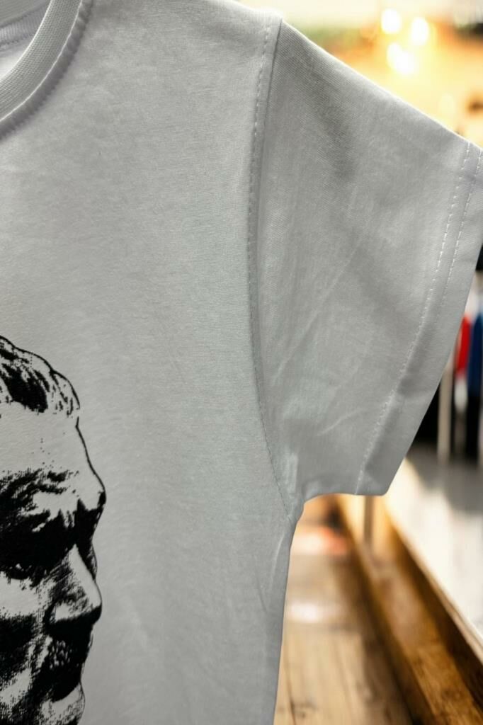 Hipatu Atatürk Baskılı Tişört Beyaz