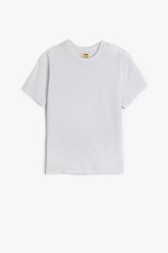 Koton Erkek Çocuk Basic Oversize Tişört Kısa Kollu Bisiklet Yaka Pamuklu