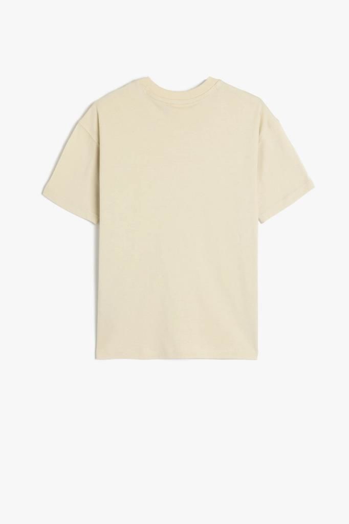 Koton Erkek Çocuk Basic Oversize Tişört Kısa Kollu Bisiklet Yaka Pamuklu