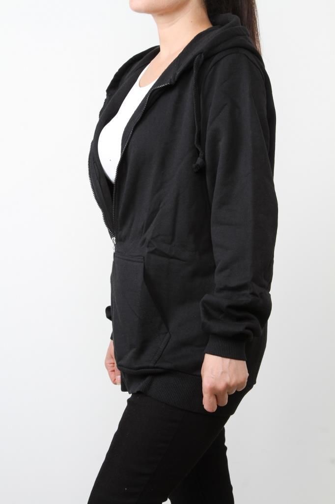 Hipatu 2 İp Şardonlu Fermuarlı Kapşonlu Oversize Sweatshırt Ceket
