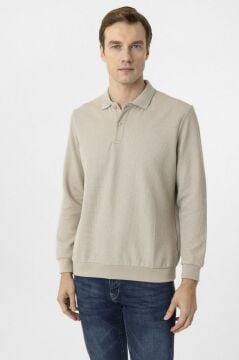 Hipatu Süvari Polo Yaka Waffle Sweat