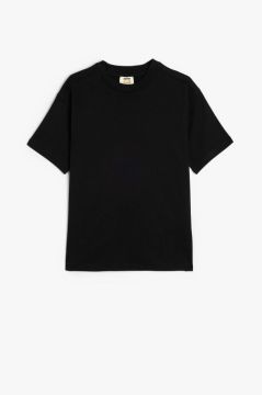 Koton Erkek Çocuk Basic Oversize Tişört Kısa Kollu Bisiklet Yaka Pamuklu