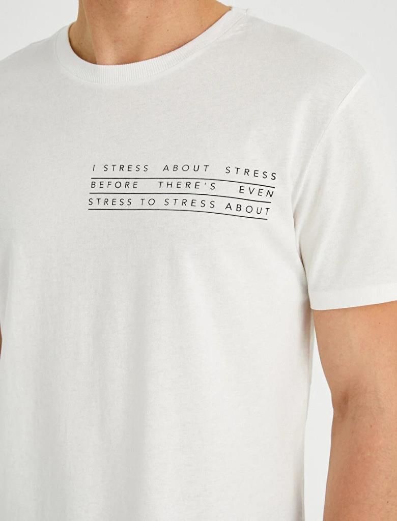 Koton Erkek Slim Fit Baskılı Tişört