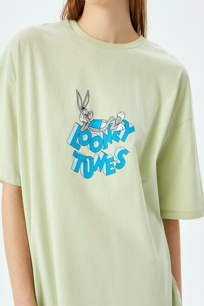 Koton Bugs Bunny Lisanslı Arkası Baskılı Pamuklu Tişört