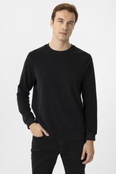 Hipatu Süvari O Yaka Düz Selanik Sweat