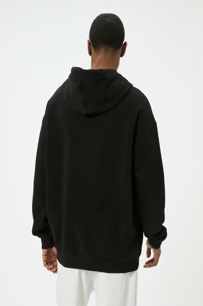 Koton Oversize Sweatshirt Kapşonlu Uzun Kollu Kanguru Cep Detaylı