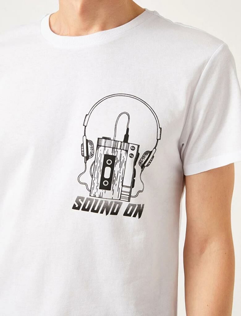 Koton Erkek Slim Fit Baskılı Tişört