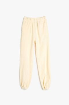 Koton Kız Çocuk Basic Jogger Eşofman Altı Beli Lastikli