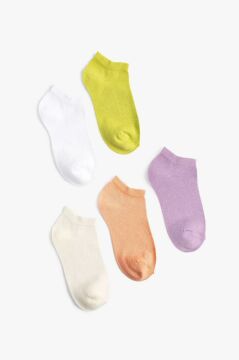 Koton Kadın Basic 5'li Patik Çorap Seti Çok Renkli
