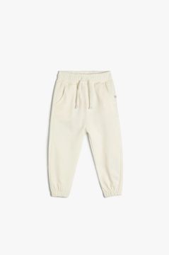 Koton Kız Bebek Basic Jogger Eşofman Altı Beli Lastikli Pamuklu