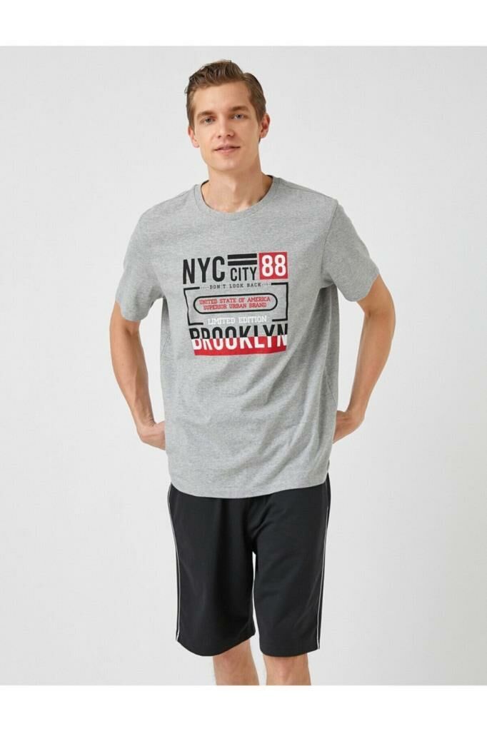 Koton Erkek NYC Baskılı Tişört