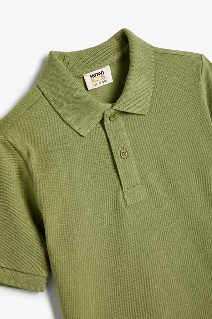 Koton Erkek Çocuk Basic Polo Yaka Tişört Kısa Kollu Pamuklu