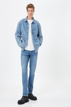 Koton Slim Fit Kot Pantolon - Brad Jean