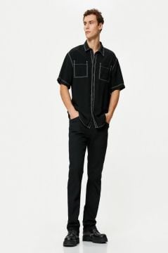 Koton Straight Fit Boru Paça Kot Pantolon - Mark Jean