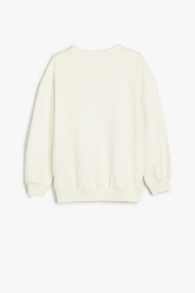 Koton Kız Çocuk Sweatshirt Unicorn Baskılı Bisiklet Yaka Uzun Kollu