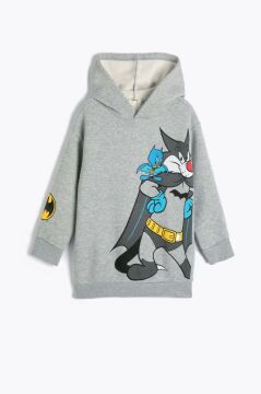 Koton Erkek Çocuk Disney Batman Sweatshirt Lisanslı Uzun Kollu Şardonlu