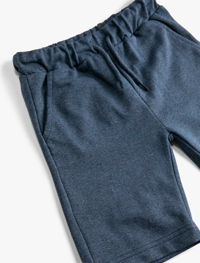 Koton Erkek Çocuk Basic Şort Beli Bağcıklı Cepli