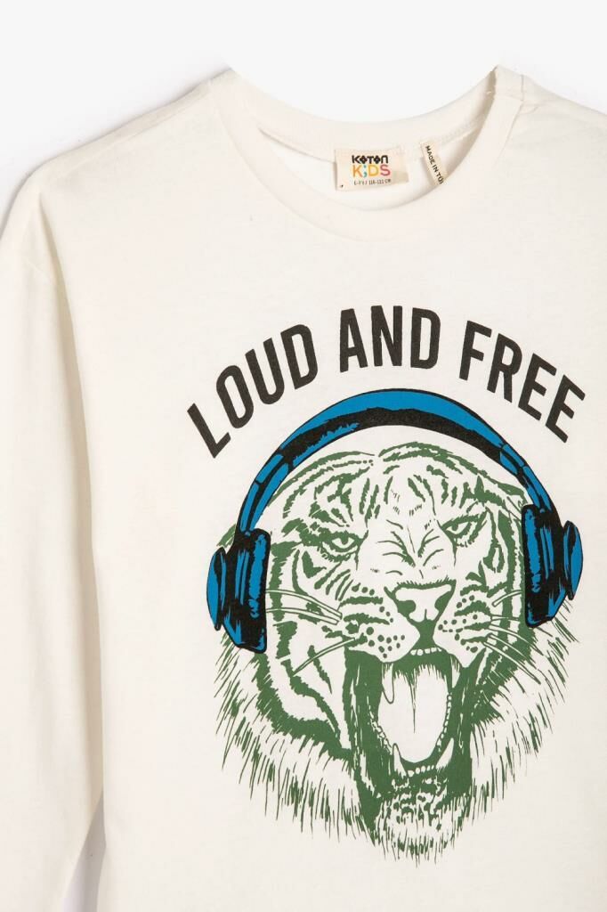 Koton Erkek Loud And Free Baskılı Tshırts Ls