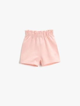 Koton Kız Bebek Basic Şort Beli Lastikli Pamuklu