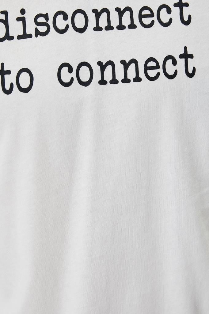 Koton Slogan Baskılı Tişört Slim Fit Bisiklet Yaka Kısa Kollu