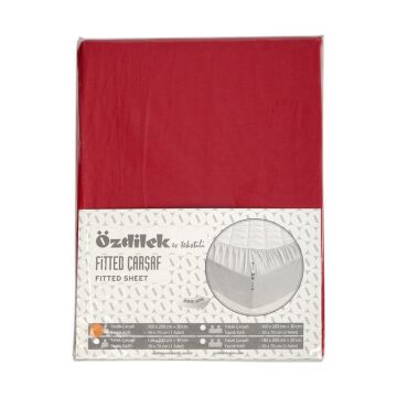 Özdilek Trendy Fıtted Çarşaf 160*200 Kırmızı