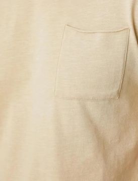 Koton Erkek Basic Tişört Cep Detaylı Kısa Kollu Dar Kesim