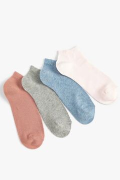 Koton Kadın 4'lü Patik Çorap Seti Çok Renkli