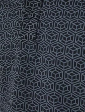 Koton Erkek Polo Yaka Tişört Geometrik Detaylı Dar Kesim