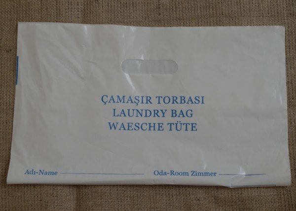 Çamaşır Torbası Laundry Bag Otel Tipi Kuru Temizleme Torbası Çamaşır Poşeti
