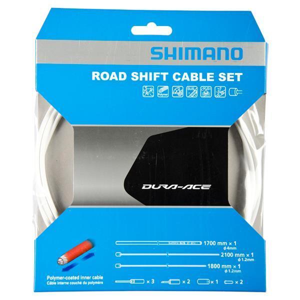 Shimano DURA-ACE 9000 Polymer Kaplama Beyaz Vites Kablosu Seti