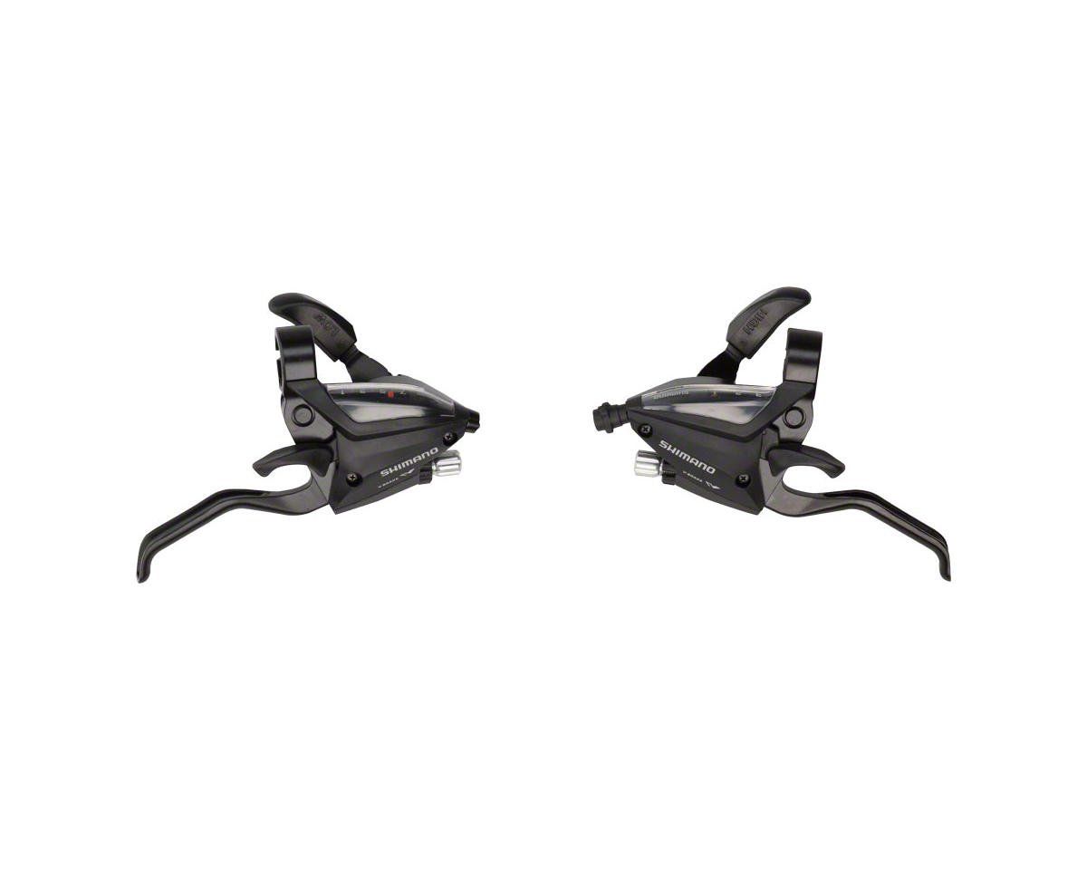 Shimano ST-EF500 Fren/Vites Kolları (Siyah) (Çift) (2 Parmak) (3 x 7 Vites)