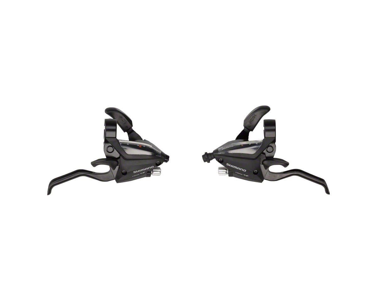 Shimano ST-EF500 Fren/Vites Kolları (Siyah) (Çift) (2 Parmak) (3 x8 Vites)
