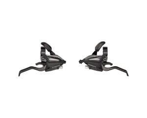 Shimano ST-EF500 Fren/Vites Kolları (Siyah) (Çift) (2 Parmak) (3 x8 Vites)